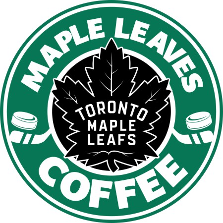 Toronto Maple Leafs Starbucks Coffee Logo cricut iron on